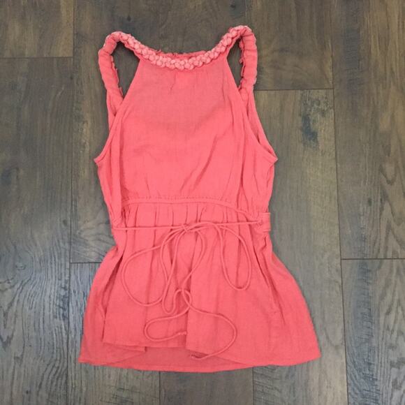 Anthropologie Floreat Athena Pink Braid Crepe Tank - Picture 5 of 5